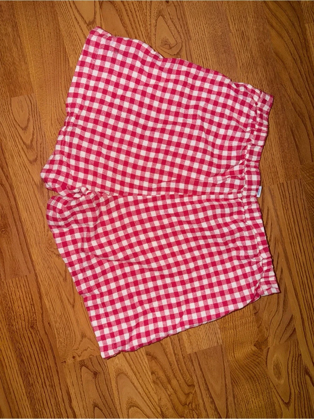 Old Navy Red and White Gingham Girls Skort